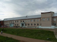 Входная группа Вавожская больница.  Зеленый переулок,  7